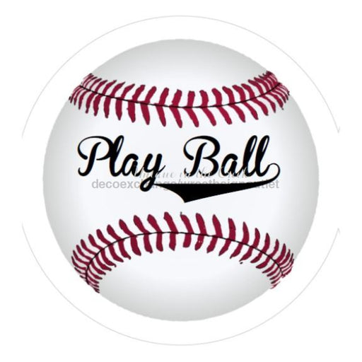 VINYL DECAL | PLAY BALL | BASEBALL | SUMMER | SPRING | EVERYDAY - Unique in the Creek LTD