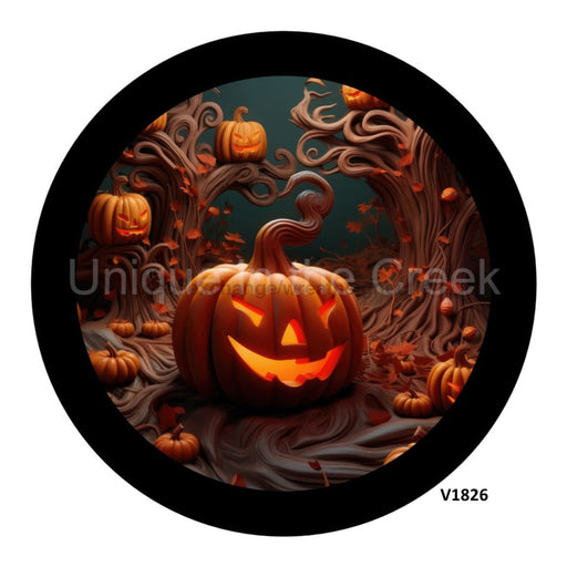 VINYL DECAL | PUMPKIN SCULPTURE | 3D | JACK O LANTERN | HALLOWEEN | FALL - Unique in the Creek LTD
