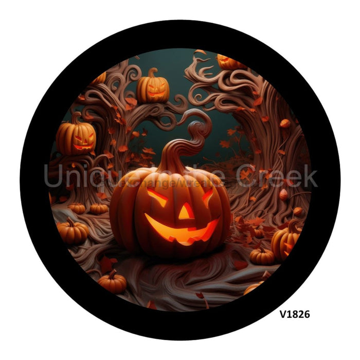 VINYL DECAL | PUMPKIN SCULPTURE | 3D | JACK O LANTERN | HALLOWEEN | FALL - Unique in the Creek LTD