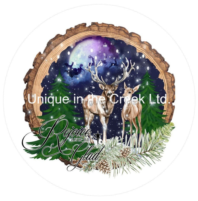 Vinyl Decal | Rejoice | Be Glad | Christmas | Winter - Unique in the Creek LTD