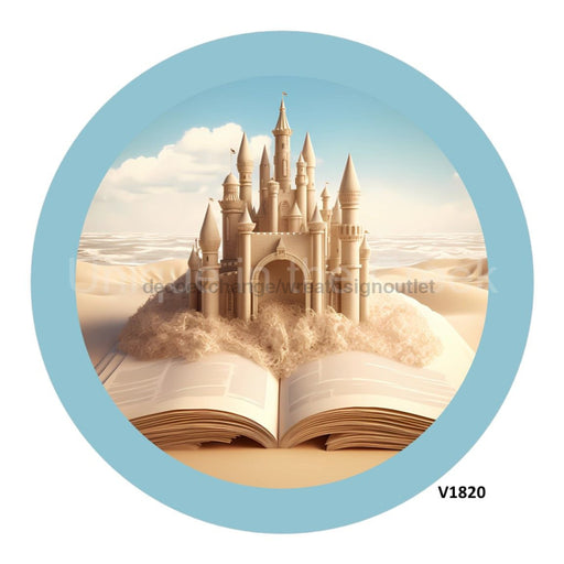 VINYL DECAL | SAND CASTLE | FAIRY TALE | EVERYDAY - Unique in the Creek LTD