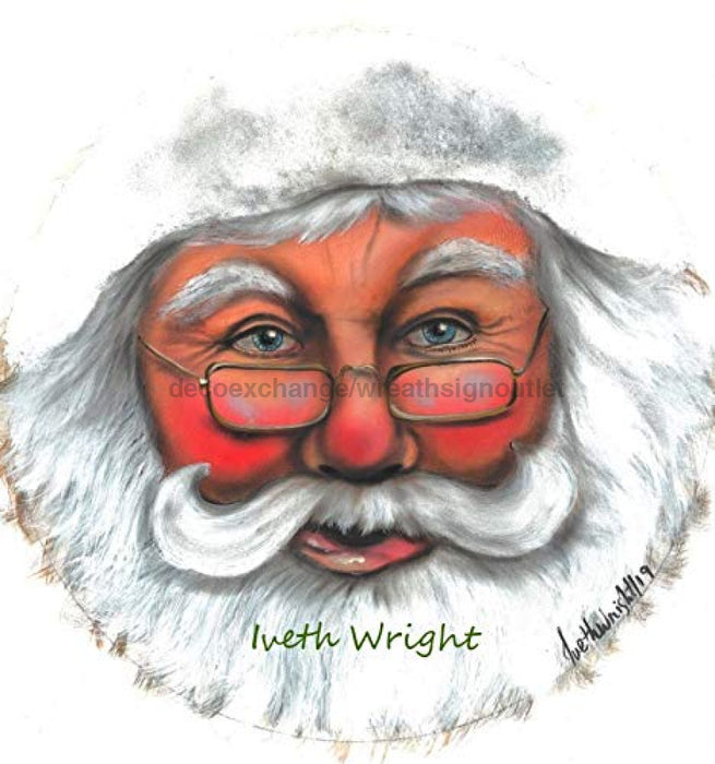 Vinyl Decal | Santa Face | Designed by Iveth Wright | Christmas - Unique in the Creek LTD