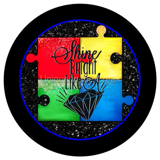VINYL DECAL | SHINE | AUTISM | PUZZLE PIECES | AWARENESS | EVERYDAY - Unique in the Creek LTD