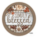 VINYL DECAL | SIMPLY BLESSED | WHITE SUNFLOWER | FALL | LEAVES - Unique in the Creek LTD
