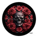 VINYL DECAL | SKULL AND ROSES | 3D | HALLOWEEN - Unique in the Creek LTD