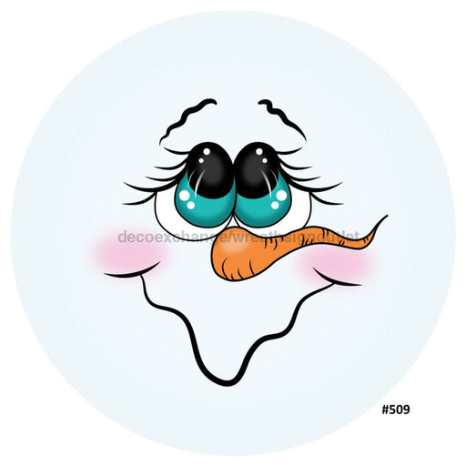 Vinyl Decal | Snowman Face | Winter - Unique in the Creek LTD