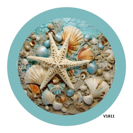 VINYL DECAL | STARFISH | SEA SHELLS | OCEAN | SUMMER - Unique in the Creek LTD