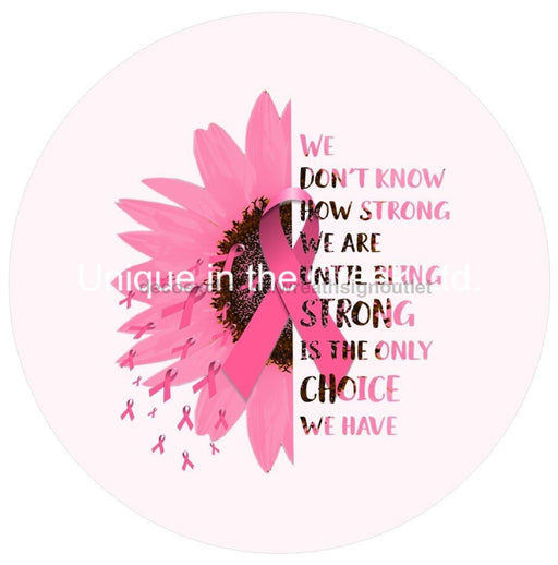 VINYL DECAL | STRONG | BREAST CANCER AWARENESS - Unique in the Creek LTD