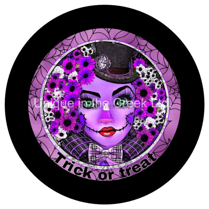 Vinyl Decal | Trick or Treat | Scarecrow Face | Autumn | Fall - Unique in the Creek LTD