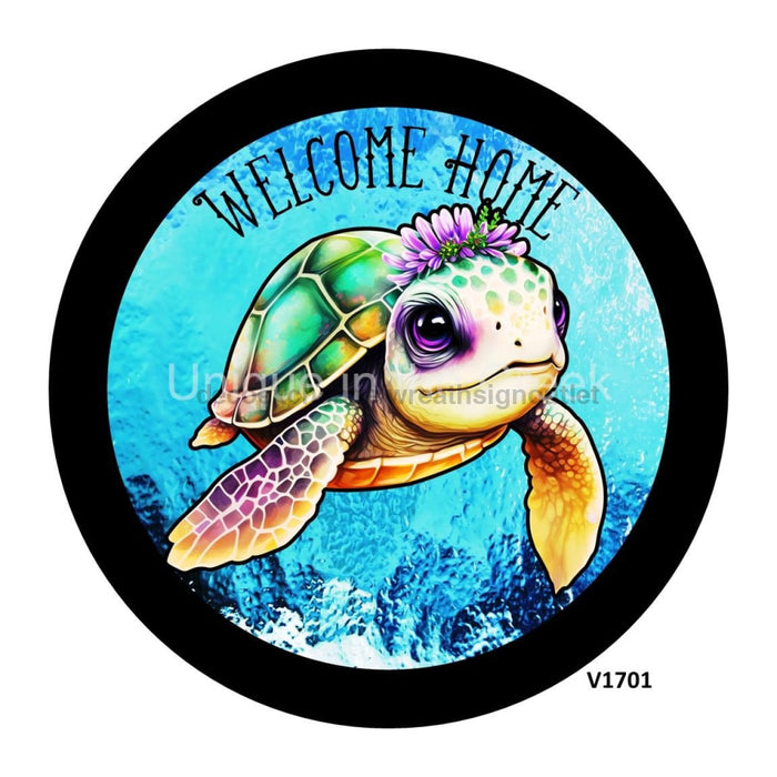 VINYL DECAL | TURTLE / OCEAN | WELCOME HOME | EVERYDAY - Unique in the Creek LTD