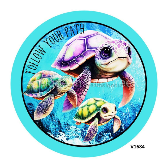 VINYL DECAL | TURTLES / OCEAN | FOLLOW YOUR PATH | OCEAN | EVERYDAY - Unique in the Creek LTD