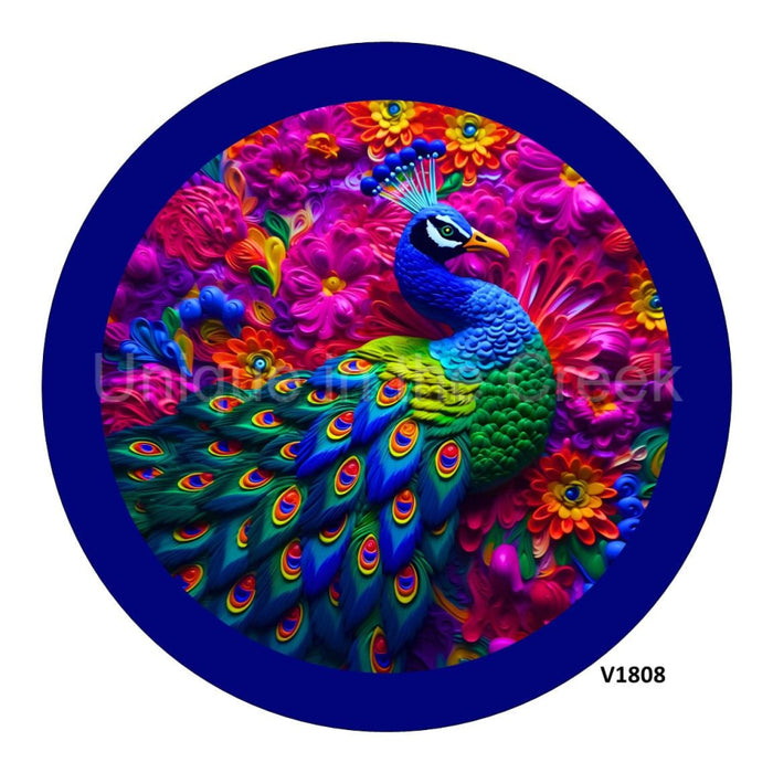 VINYL DECAL | VIBRANT PEACOCK | EVERYDAY | 3D - Unique in the Creek LTD