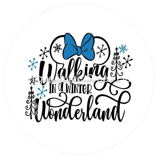 Vinyl Decal | Walking in a Winter Wonderland | Winter - Unique in the Creek LTD