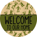 Wreath Sign Welcome Wreath Sign Army Veterans Decoe-2398 For Round vinyl