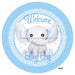 VINYL DECAL | WELCOME BABY BOY | BLUE | ELEPHANT | BABIES - Unique in the Creek LTD