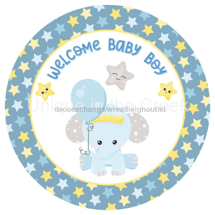 VINYL DECAL | WELCOME | BABY BOY | BABY SHOWER - Unique in the Creek LTD