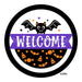 VINYL DECAL | WELCOME | BAT | HALLOWEEN - Unique in the Creek LTD