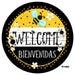 VINYL DECAL | WELCOME BIENVENIDAS | BEES | SPANISH | SUMMER - Unique in the Creek LTD