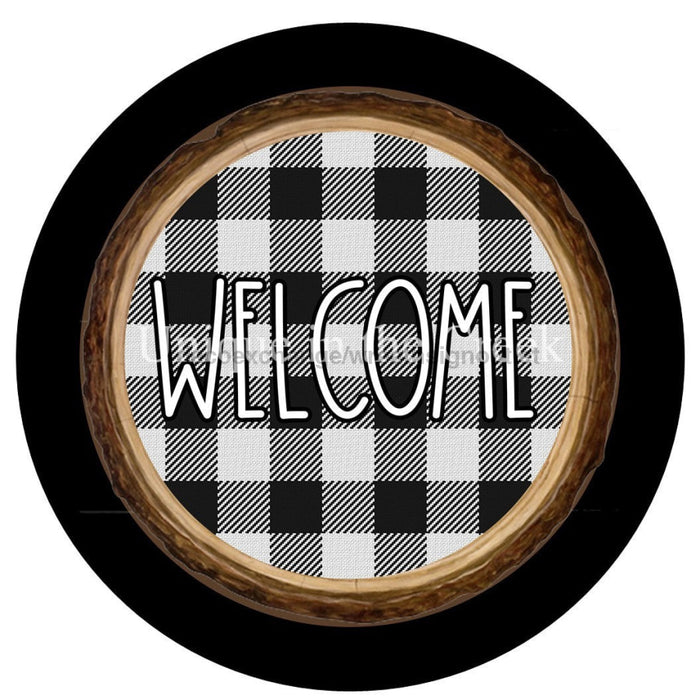 Vinyl Decal | Welcome | Check | Winter | Christmas - Unique in the Creek LTD
