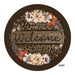 VINYL DECAL | WELCOME FLORAL | CHEETAH PRINT | FALL | WHITE SUNFLOWER - Unique in the Creek LTD