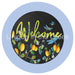 VINYL DECAL | WELCOME | FOLIAGE & FIREFLIES | EVERYDAY | LEMON - Unique in the Creek LTD