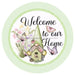 VINYL DECAL | WELCOME | GNOME | GREEN | GINGHAM | CHECK | EVERYDAY - Unique in the Creek LTD