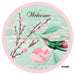 VINYL DECAL | WELCOME | HUMMINGBIRD | FLOWERS | EVERYDAY | SPRING - Unique in the Creek LTD