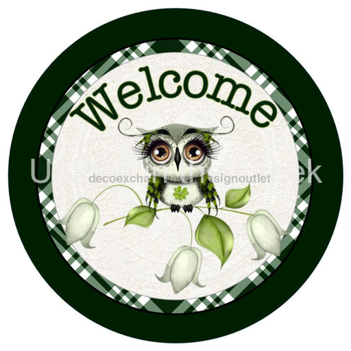 VINYL DECAL | WELCOME OWL | FOLIAGE | CHECK | EVERYDAY - Unique in the Creek LTD