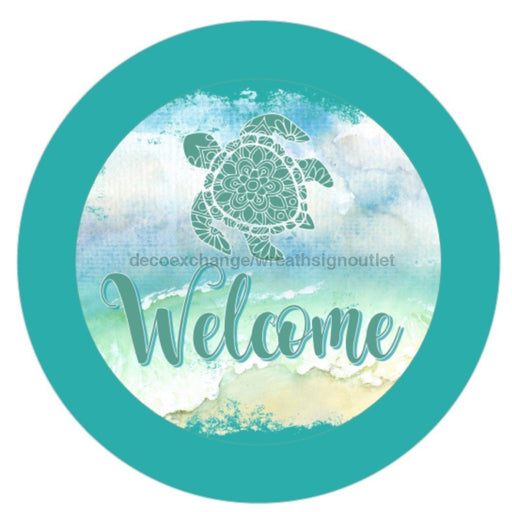 VINYL DECAL| WELCOME | SEA TURTLE | SUMMER | OCEAN | SEA - Unique in the Creek LTD