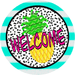 Vinyl Decal, Welcome Sign, Pineapple Sign, 10" Round Metal Sign VINYL-DECOE-240, Sign For Wreath, DecoExchange - DecoExchange