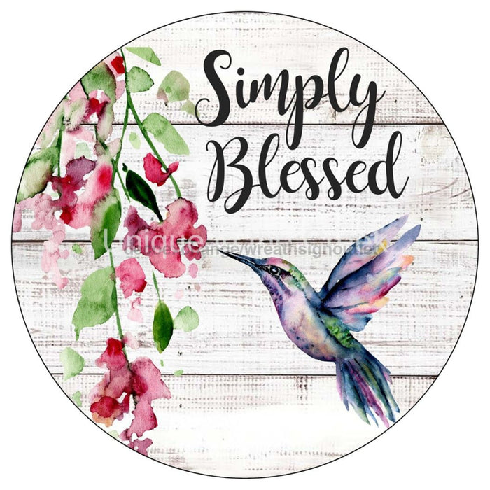 VINYL DECAL | WELCOME | SIMPLY BLESSED | EVERYDAY | HUMMINGBIRD - Unique in the Creek LTD