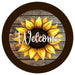 VINYL DECAL | WELCOME | SUNFLOWERS | SPRING | SUMMER - Unique in the Creek LTD