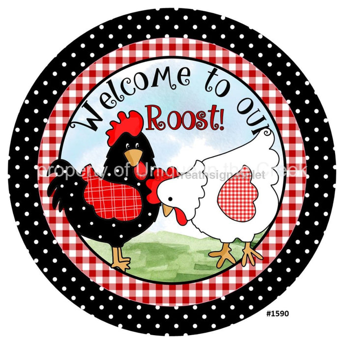 VINYL DECAL | WELCOME TO OUR ROOST | CHICKENS | PETS | FARM LIFE | EVERYDAY - Unique in the Creek LTD