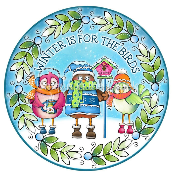 VINYL DECAL | WINTER IS FOR THE BIRDS | WINTER - Unique in the Creek LTD