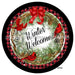 Vinyl Decal | Winter Welcome | Cardinals / Greenery | check - Unique in the Creek LTD