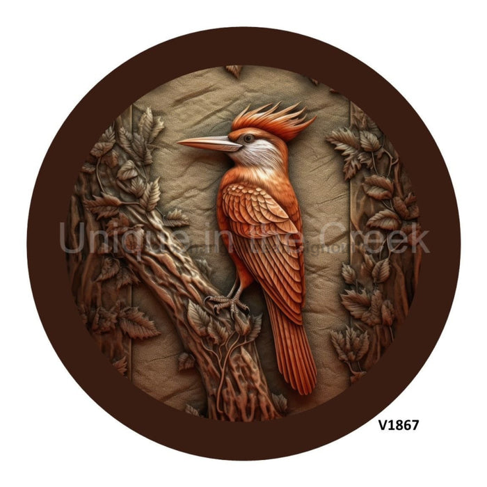 VINYL DECAL | WOODPECKER | WOOD CARVING | EVERYDAY - Unique in the Creek LTD