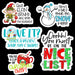 Vinyl Shipping Stickers Christmas Bundle 3 Sign