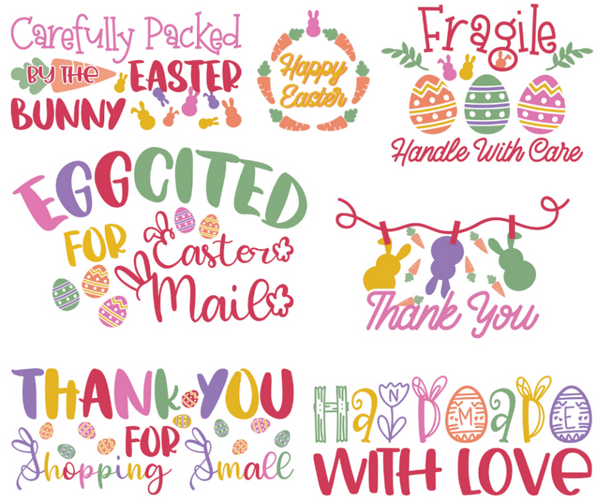 Vinyl Shipping Stickers Easter 1 - DecoExchange