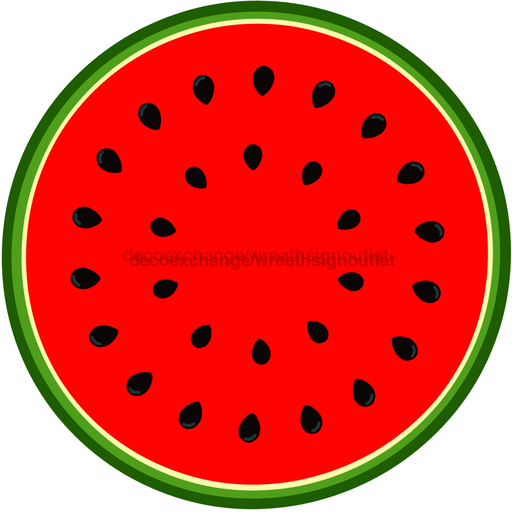 Watermelon Sign Decoe-4086-Dh 18 Wood Round
