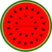 Watermelon Sign Decoe-4086-Dh 18 Wood Round