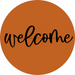 Welcome Door Hanger 4 Holes Door Hanger DCO-W-00061-DH 22 in Round Wood 22’’ Door Hanger