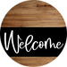 Welcome Door Hanger Dco-01664-Dh 18’ Round Wood