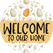 Welcome Door Hanger Easter Dco-01114-Dh 18 Round