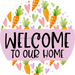 Welcome Door Hanger Easter Dco-01122-Dh 18 Round