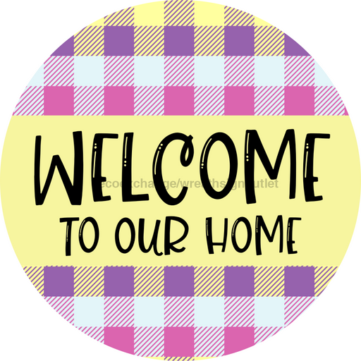 Welcome Door Hanger Spring Dco-01124-Dh 18 Round