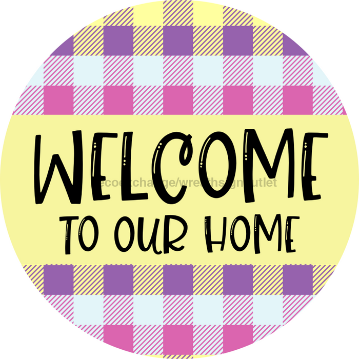 Welcome Door Hanger Spring Dco-01124-Dh 18 Round
