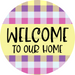 Welcome Door Hanger Spring Dco-01124-Dh 18 Round