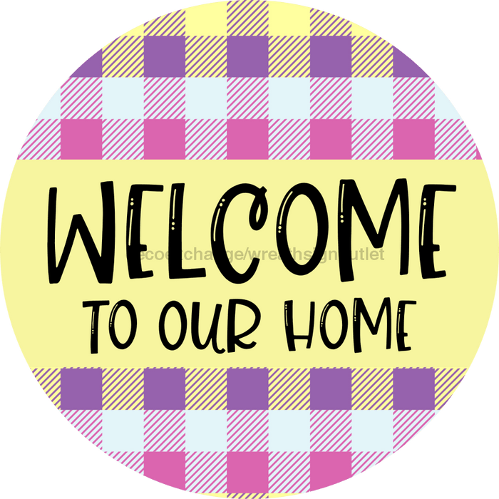 Welcome Door Hanger Spring Dco-01124-Dh 18 Round