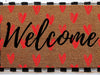 Welcome Heart Doormat | Cute Valentine's Housewarming Gift | Custom Doormat Closing Gift | Welcome Doormat | Front Door Love Home Door Mat