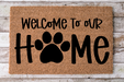 Welcome Home - Dog Door Mat - 30x18" Coir Door Mat - DECOE-CM-030 - DecoExchange